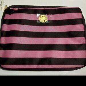 Sydney Love Pink and Black Striped Laptop Sleeve